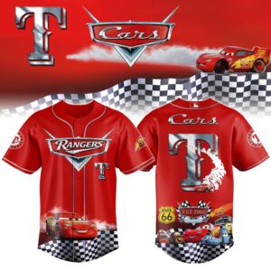 Texas Rangers Cars 20th Anniversary Inspired Limited Edition Baseball Jersey