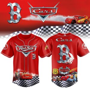 Boston Red Sox Cars 20th Anniversary Inspired Limited Edition Baseball Jersey