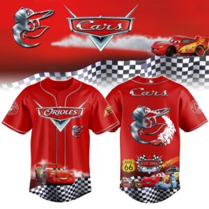Baltimore Orioles Cars 20th Anniversary Inspired Limited Edition Baseball Jersey
