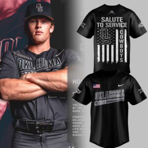 Oklahoma State Cowboys Salute To Service 2026 Limited Edition Baseball Jersey Black