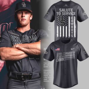 Oklahoma State Cowboys Salute To Service 2026 Limited Edition Baseball Jersey