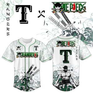 Texas Rangers x Zoro Ronin Emerald Wave Limited Edition Jersey