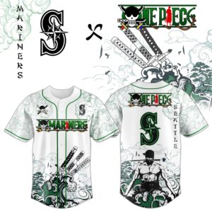 Seattle Mariners x Zoro Ronin Emerald Wave Limited Edition Jersey