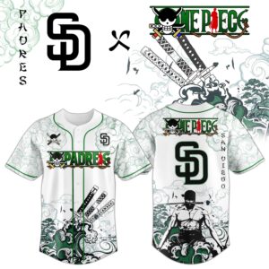 San Diego Padres x Zoro Ronin Emerald Wave Limited Edition Jersey