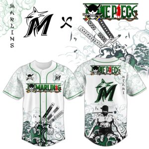 Miami Marlins x Zoro Ronin Emerald Wave Limited Edition Jersey