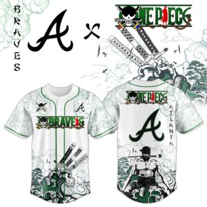 Atlanta Braves x Zoro Ronin Emerald Wave Limited Edition Jersey