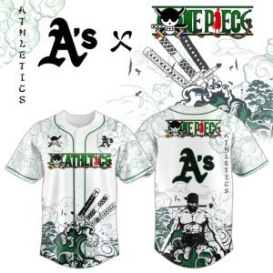 Oakland Athletics x Zoro Ronin Emerald Wave Limited Edition Jersey