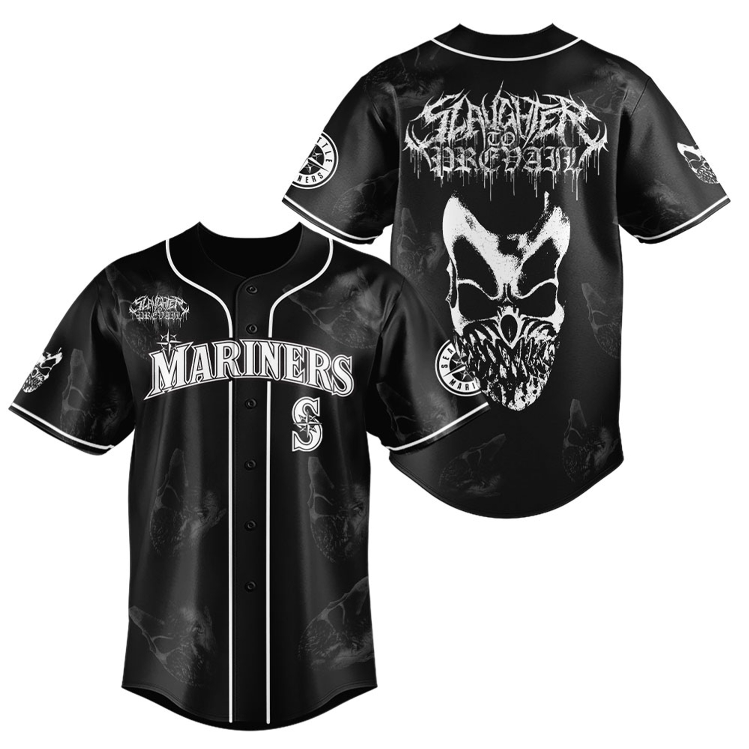 Seattle Mariners x Slaughter To Prevail Limited Edition Collaboration Jersey Seattle Mariners x Slaughter To Prevail Limited Edition Collaboration Jersey