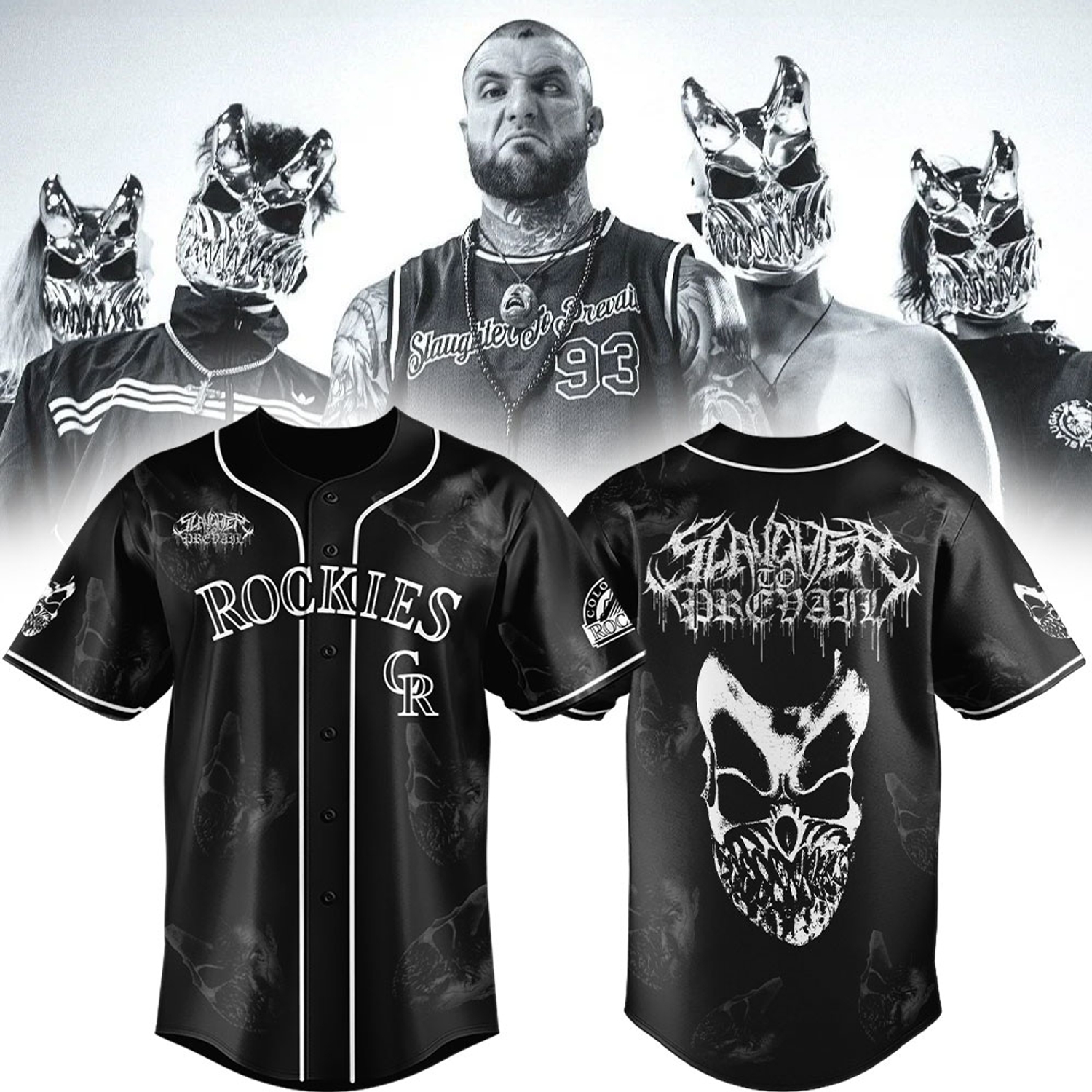 Colorado Rockies x Slaughter To Prevail Limited Edition Collaboration Jersey Colorado Rockies x Slaughter To Prevail Limited Edition Collaboration Jersey