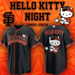 San Francisco Giants Gigantes x Hello Kitty Special Edition Baseball Jersey