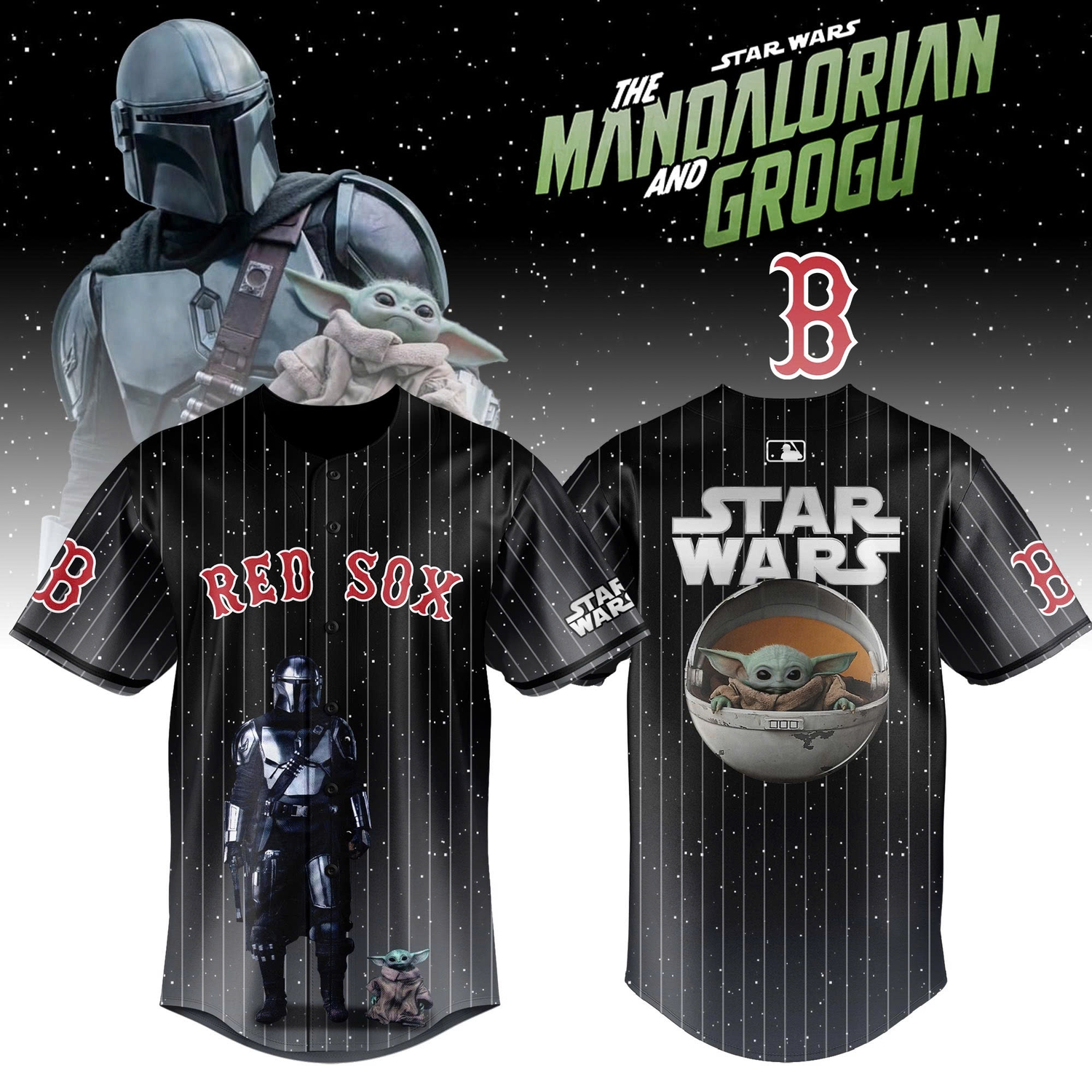 Boston Red Sox x Star Wars Mandalorian Grogu 2026 Limited Edition Jersey Boston Red Sox x Star Wars Mandalorian Grogu 2026 Limited Edition Jersey