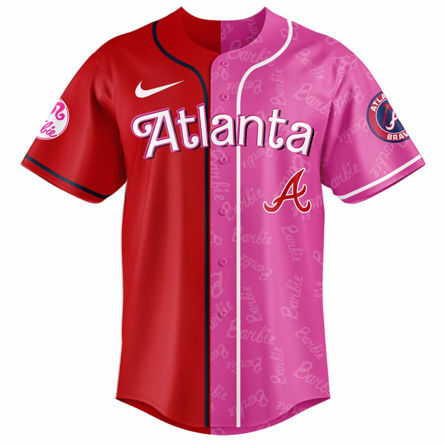 Atlanta Braves Barbie 2026 Special Edition Baseball Jersey Atlanta Braves Barbie 2026 Special Edition Baseball Jersey