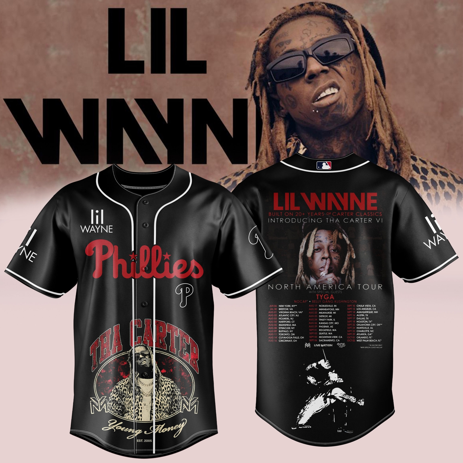 Philadelphia Phillies Lil Wayne Carter Classics 20th Anniversary Jersey Philadelphia Phillies Lil Wayne Carter Classics 20th Anniversary Jersey