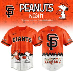 San Francisco Giants Peanuts Night 2026 Special Edition Jersey