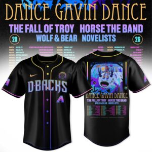 Dance Gavin Dance 2026 Tour Limited Baseball Jersey