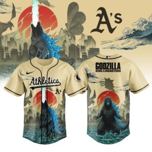 Oakland Athletics Godzilla King Of The Monsters Special Edition Baseball Jersey