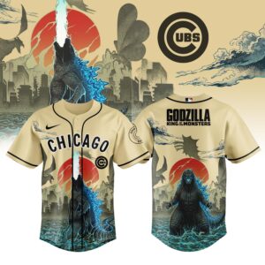 Chicago Cubs Godzilla King Of The Monsters Special Edition Baseball Jersey
