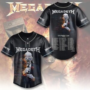 Megadeth 2026 World Tour Limited Edition Baseball Jersey