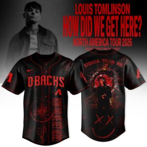 Arizona Diamondbacks x Louis Tomlinson “How Did We Get Here?” 2026 North America Tour Limited Edition Baseball Jersey