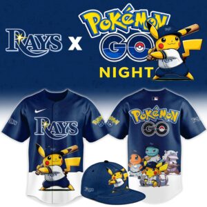 Tampa Bay Rays Pokémon GO Night Limited Edition Baseball Jersey