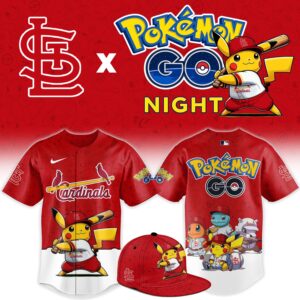 St. Louis Cardinals Pokémon GO Night Limited Edition Baseball Jersey