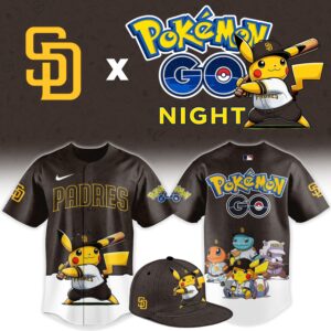 San Diego Padres Pokémon GO Night Limited Edition Baseball Jersey