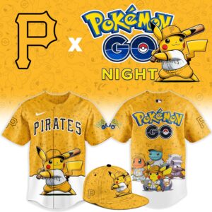 Pittsburgh Pirates Pokémon GO Night Limited Edition Baseball Jersey
