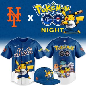 New York Mets Pokémon GO Night Limited Edition Baseball Jersey