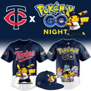Minnesota Twins Pokémon GO Night Limited Edition Baseball Jersey