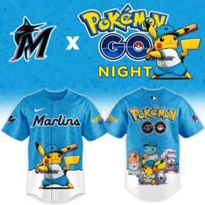 Miami Marlins Pokmon GO Night Limited Edition Baseball Jersey 2.jpg