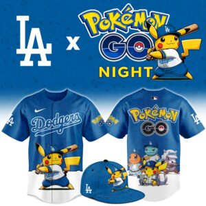 Los Angeles Dodgers Pokémon GO Night Limited Edition Baseball Jersey
