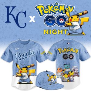 Kansas City Royals Pokémon GO Night Limited Edition Baseball Jersey