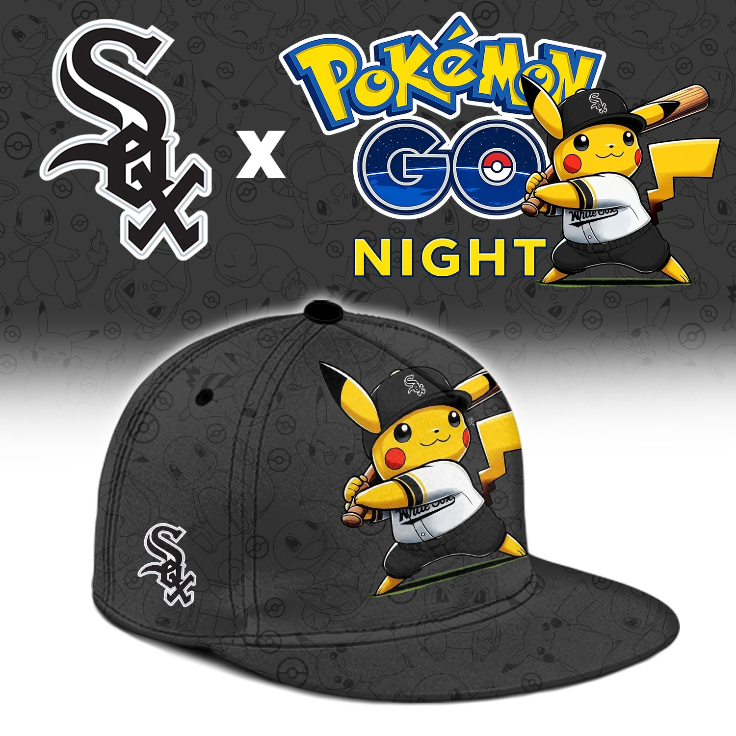 Chicago White Sox Pokémon GO Night Limited Edition Baseball Jersey Chicago White Sox Pokémon GO Night Limited Edition Baseball Jersey
