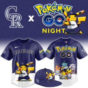 Colorado Rockies Pokémon GO Night Limited Edition Baseball Jersey