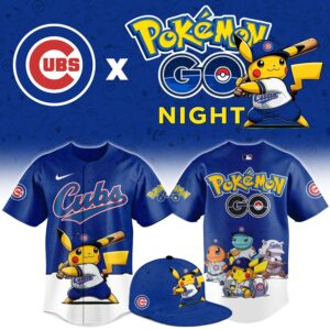 Chicago Cubs Pokémon GO Night Limited Edition Baseball Jersey