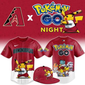 Arizona Diamondbacks Pokémon GO Night Limited Edition Baseball Jersey