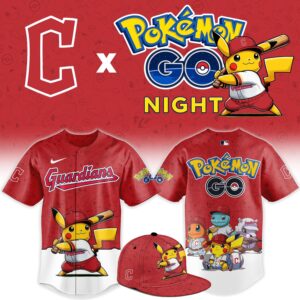 Cleveland Guardians Pokémon GO Night Limited Edition Baseball Jersey