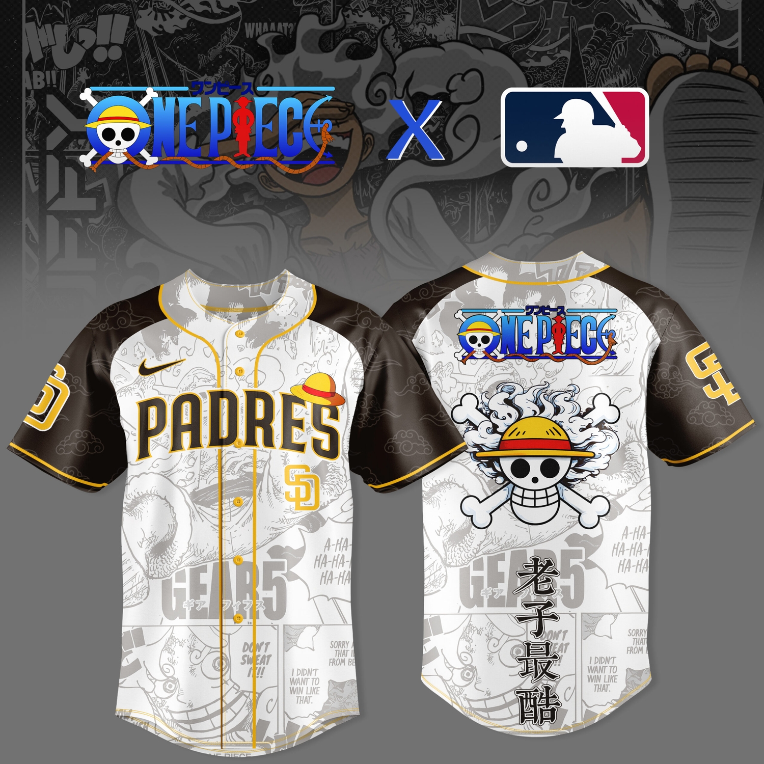 One Piece Anime x San Diego Padres 2026 Limited MLB Baseball Jersey One Piece Anime x San Diego Padres 2026 Limited MLB Baseball Jersey