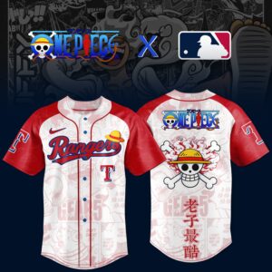 One Piece Anime x Texas Rangers 2026 Limited MLB Baseball Jersey