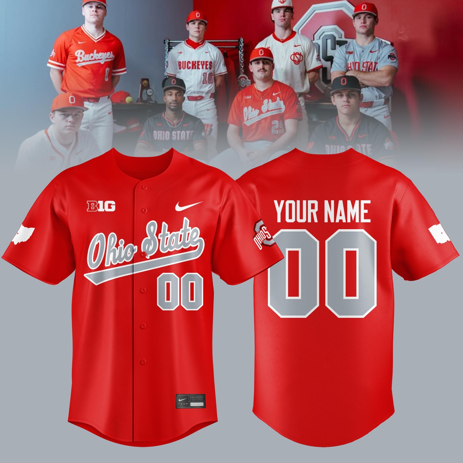OSU Baseball 2026 Custom Limited Jersey Red Edition OSU Baseball 2026 Custom Limited Jersey Red Edition