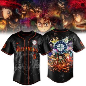 Seattle Mariners x Demon Slayer Anime Night 2026 Baseball Jersey