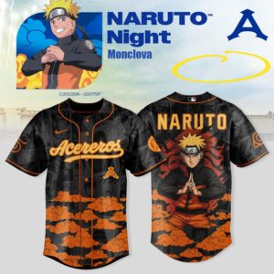 Acereros de Monclova x Naruto Night 2026 Special Edition Baseball Jersey Version 2