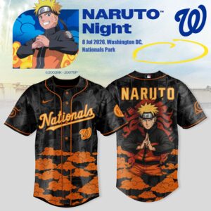 Washington Nationals x Naruto Night 2026 Limited Baseball Jersey Collection Version 2