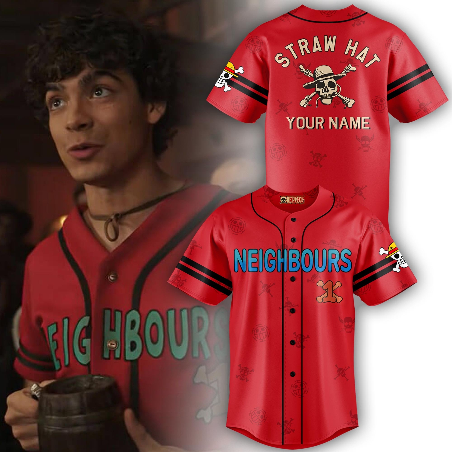 One Piece Monkey D. Luffy Anime Baseball Jersey 2026 Limited Edition One Piece Monkey D. Luffy Anime Baseball Jersey 2026 Limited Edition