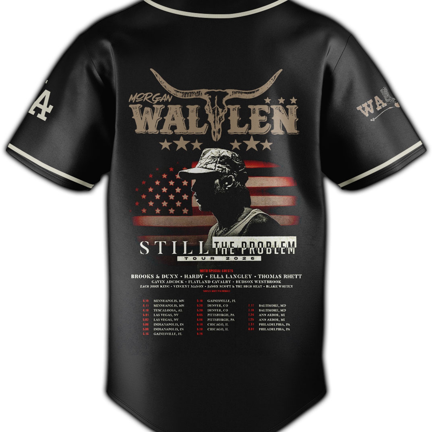 Los Angeles Dodgers x Morgan Wallen “Still The Problem Tour” Limited Edition Jersey Los Angeles Dodgers x Morgan Wallen “Still The Problem Tour” Limited Edition Jersey
