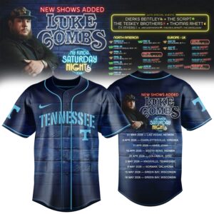 Tennessee Vols “My Kinda Saturday Night Tour 2026” Baseball Jersey Fan Shirt