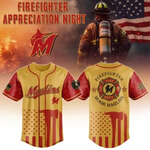 Miami Marlins Firefighter Appreciation 3D Baseball Jersey 2026 Edition 2.jpg
