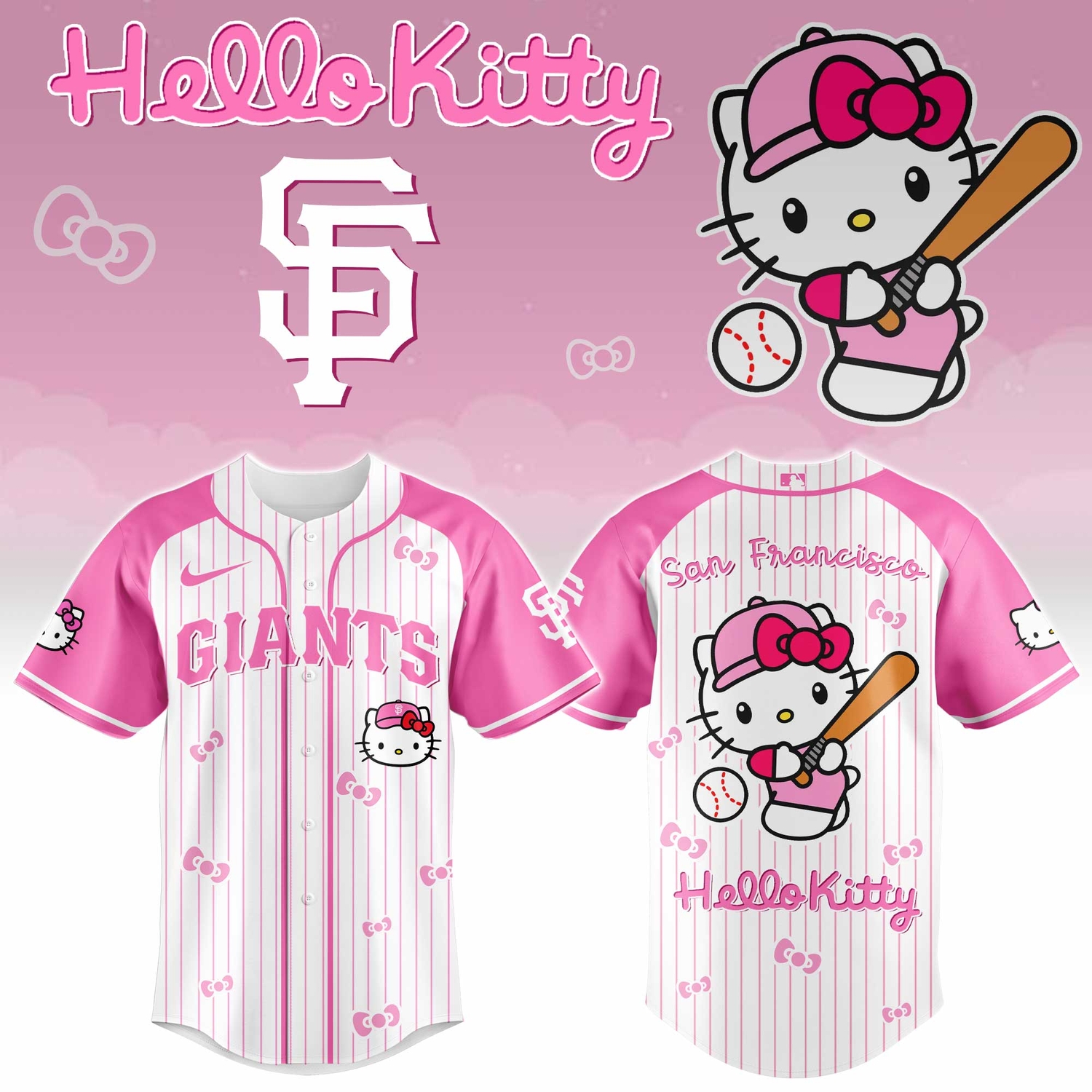 San Francisco Giants x Hello Kitty 2026 Limited Editions Jersey Ver 2 San Francisco Giants x Hello Kitty 2026 Limited Editions Jersey Ver 2