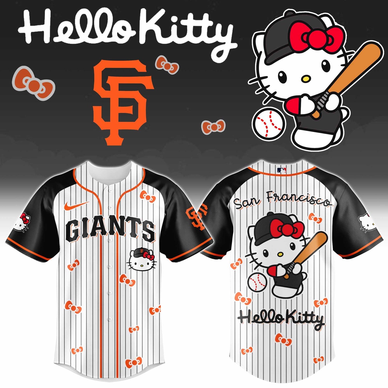 San Francisco Giants x Hello Kitty 2026 Limited Editions Jersey San Francisco Giants x Hello Kitty 2026 Limited Editions Jersey