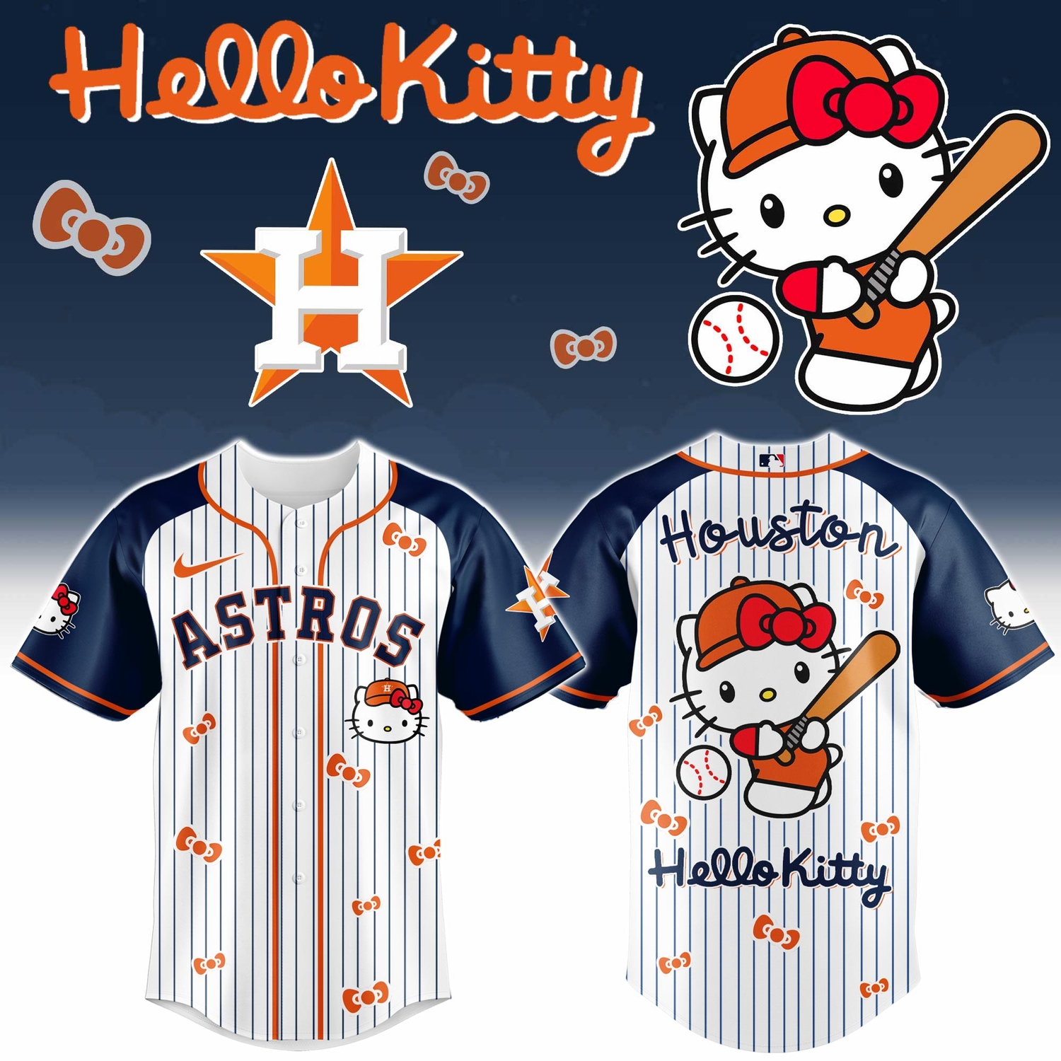 Houston Astros x Hello Kitty 2026 Limited Editions Jersey Houston Astros x Hello Kitty 2026 Limited Editions Jersey